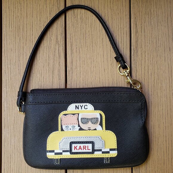 EUC KARL LAGERFELD playful NYC taxi wristlet (OS) - Picture 2 of 7